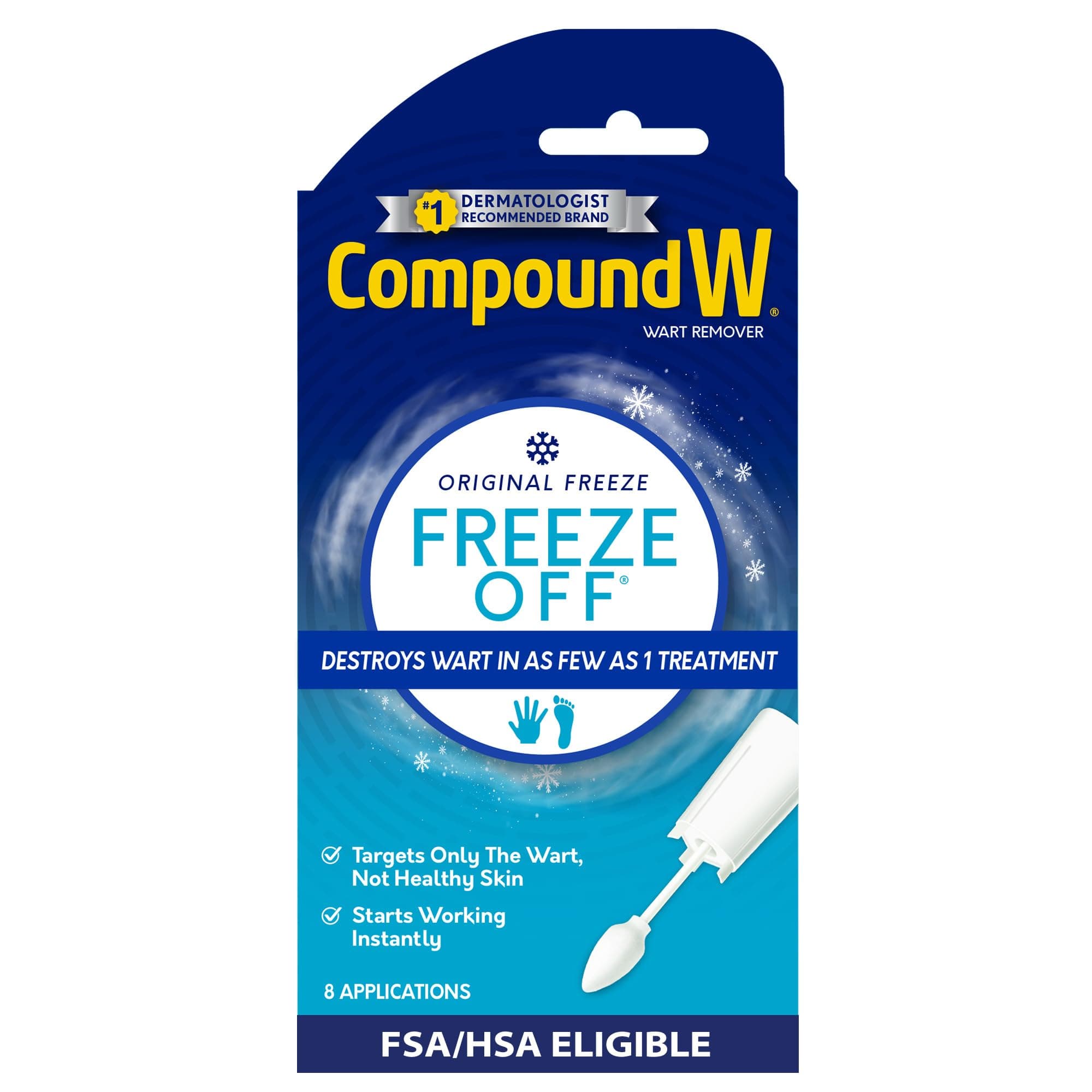 Compound W Freeze Off, Wart Removal - 8 Applications