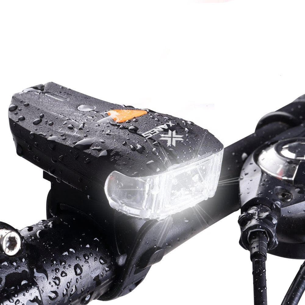 600LM XPG + 2 LED Bicycle Light Smart Sensor Warning Light Waterproof Bike Front Light Headlight Flashlight 5 Modes USB Charging Night Riding