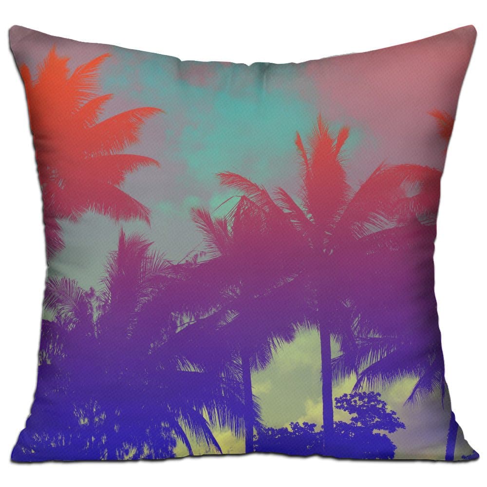 Tropical Palm Tree Pillow Dakimakura Soft Ventilated Bed