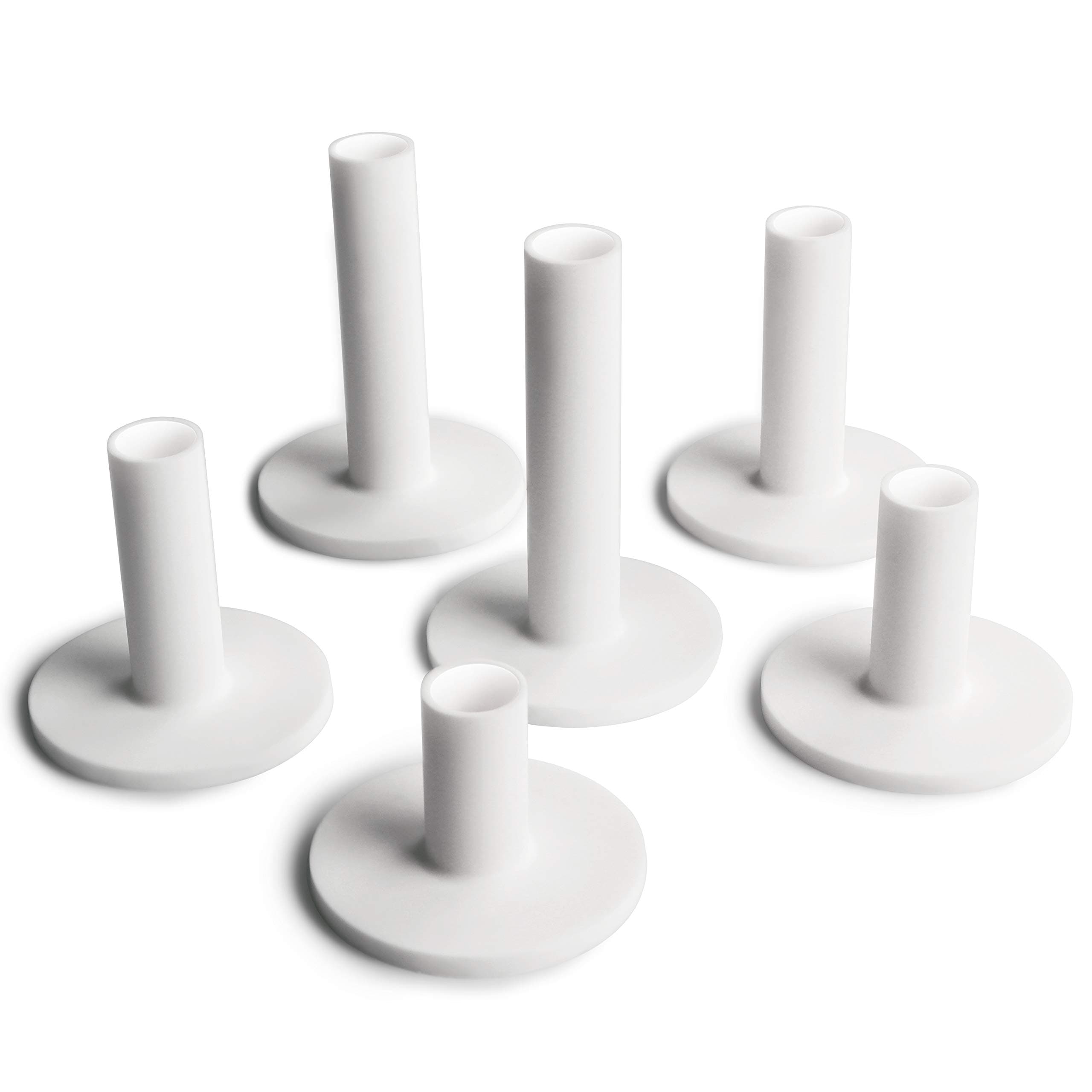 CHAMPKEY Premium Rubber Golf Tees 6 Pack (Mixed Pack) | Excellent Durability and Stability Rubber Tees | Perfect for Golf Hitting Mats and Outdoor Training