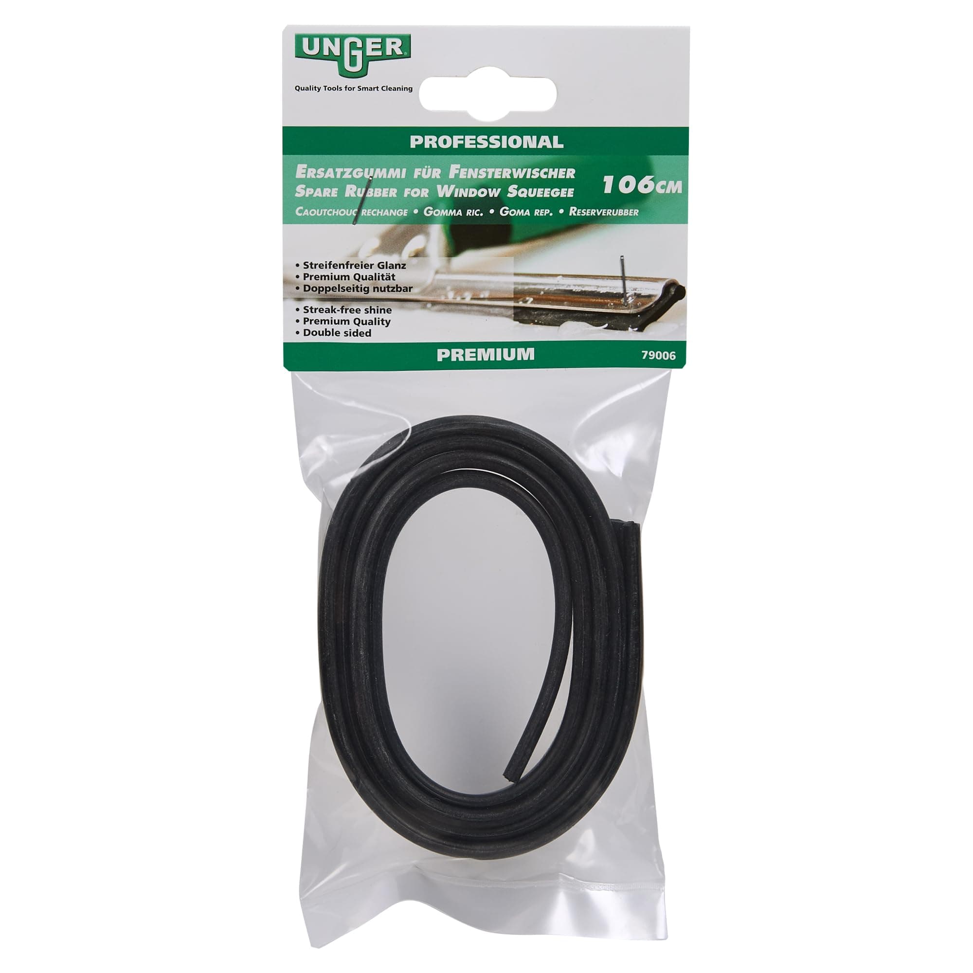 Window Cleaning Squeegee Replacement Soft Rubber 106cm Adjustable Size Professional Quality Double Sided Premium Rubber