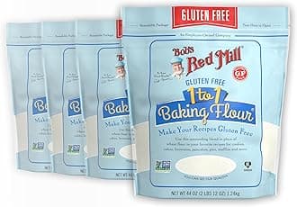 Gluten Free 1 to 1 Baking Flour, 44oz (Pack of 4) - Non GMO, Vegan, Kosher