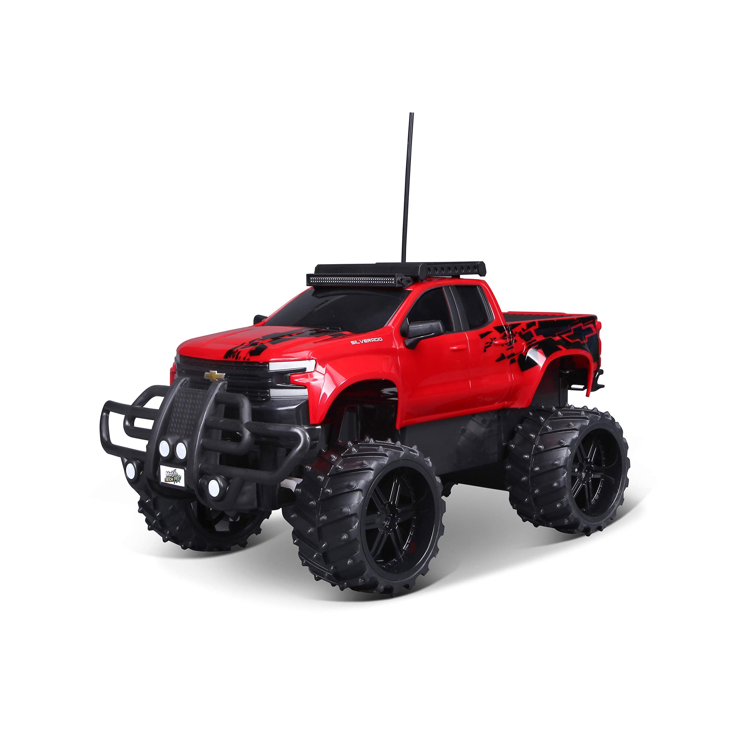 Maisto Tech R/C 1:16 Scale 2.4 GHz Off Road 2019 Chevrolet Silverado, Red