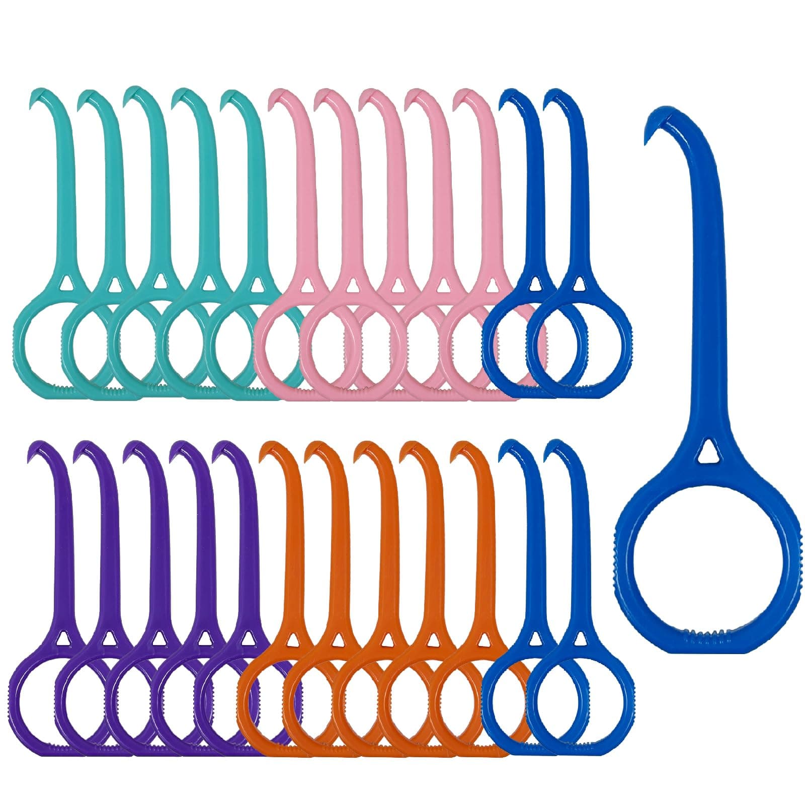 25PCS Aligner Remover Tool,Clear Aligner Removal Tool for Invisalign,Mix 5 Bright Color Removal Aligner Tooth Hook for Invisible Braces