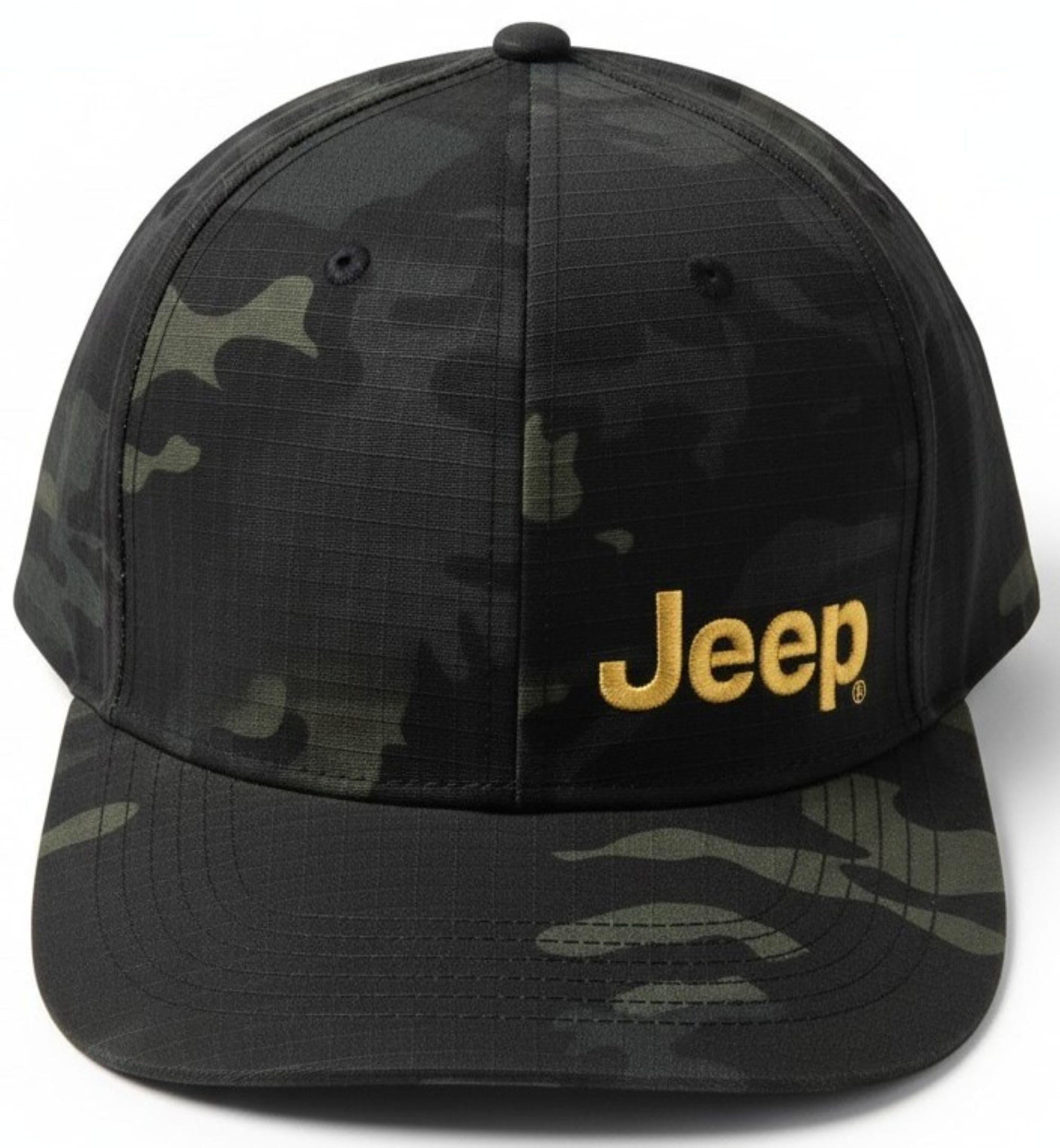 Officially Licensed Black Camo Hat | Structured Snapback Cap for Men | Ripstop Fabric