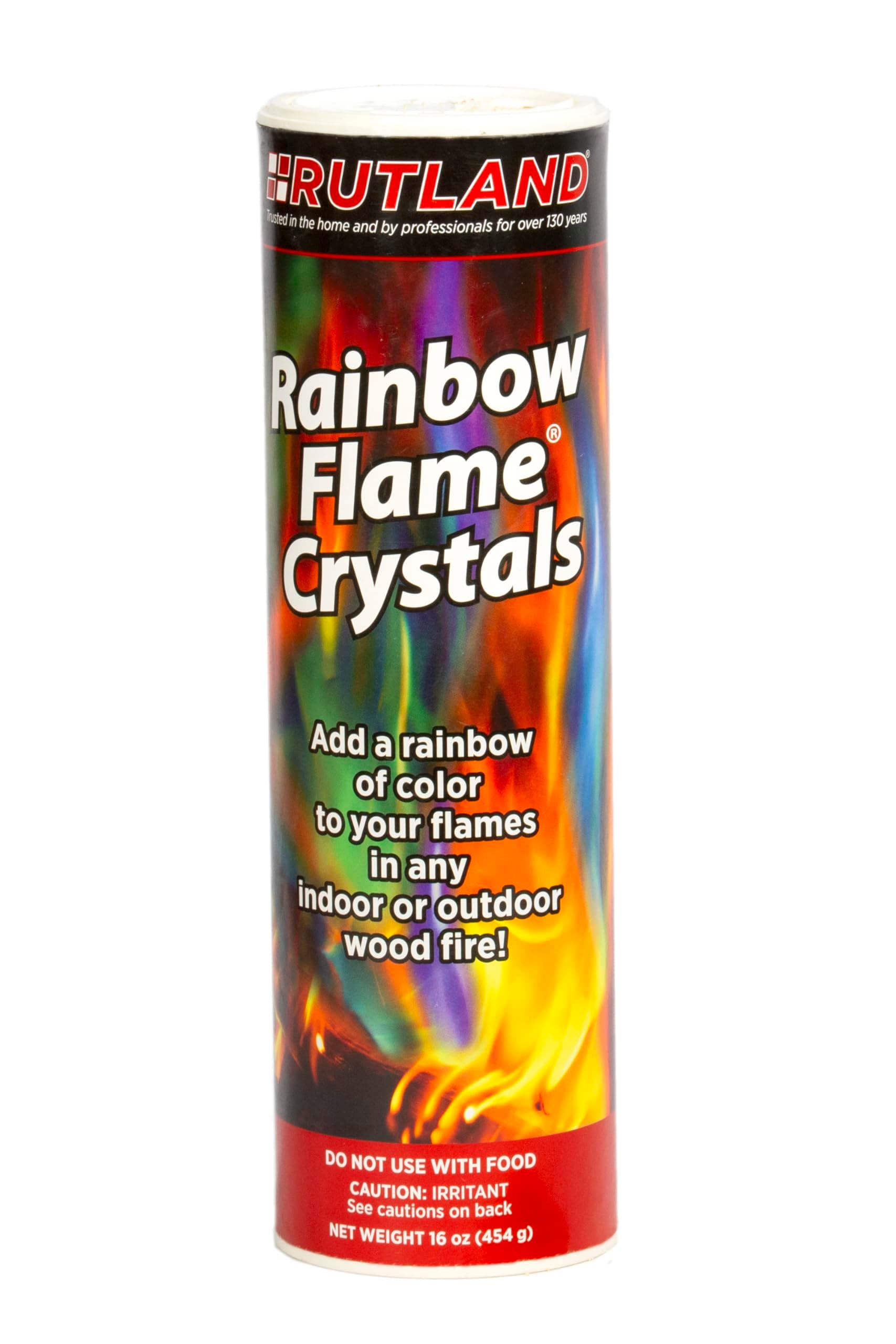 Rutland Rainbow Flame Crystals, Magical Multi-Colored Fire, 1 lb. Canister