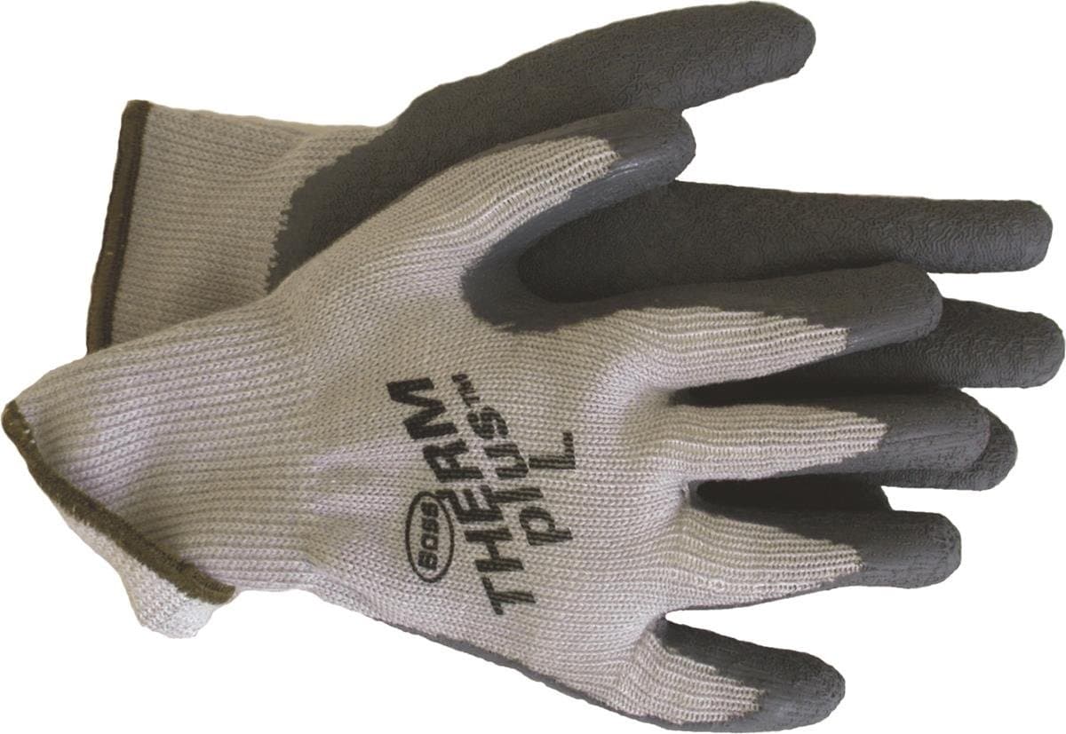BOSSGloves 8435L Stretchable Gloves, L, Gray
