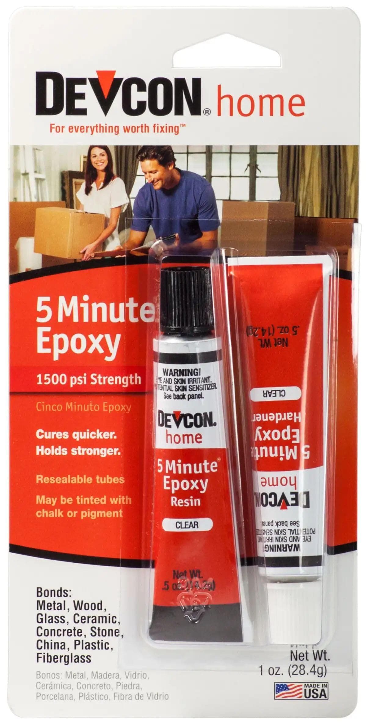 Devcon S205 5-Minute Epoxy Glue, 1 oz.