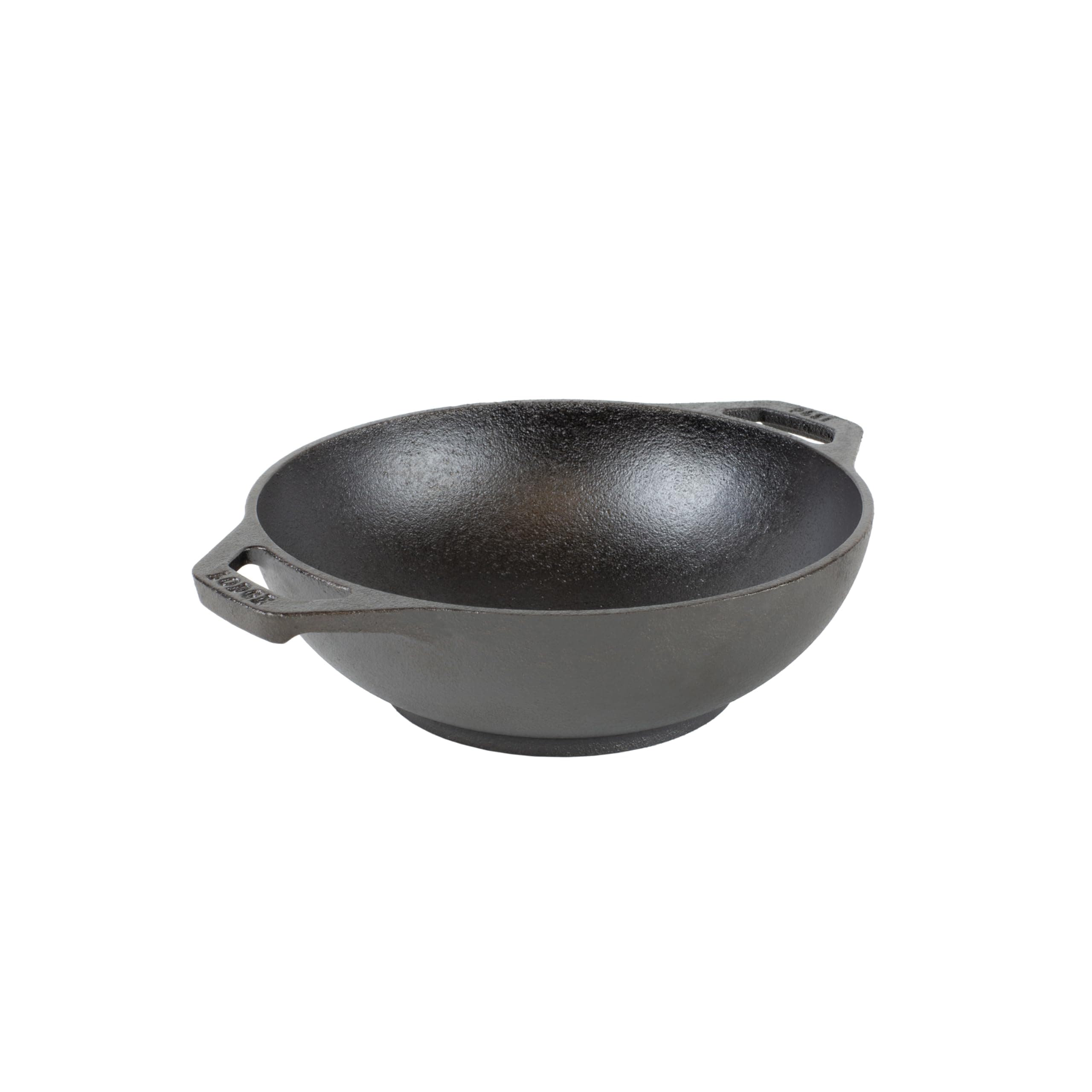 Lodge 6.25 Inch Cast Iron Mini Wok with Dual Loop Handles – PFAS FREE Pre-Seasoned Individual Serving Pan – Stovetop & Oven Safe Heavy Duty Sauce Wok – Made in USA