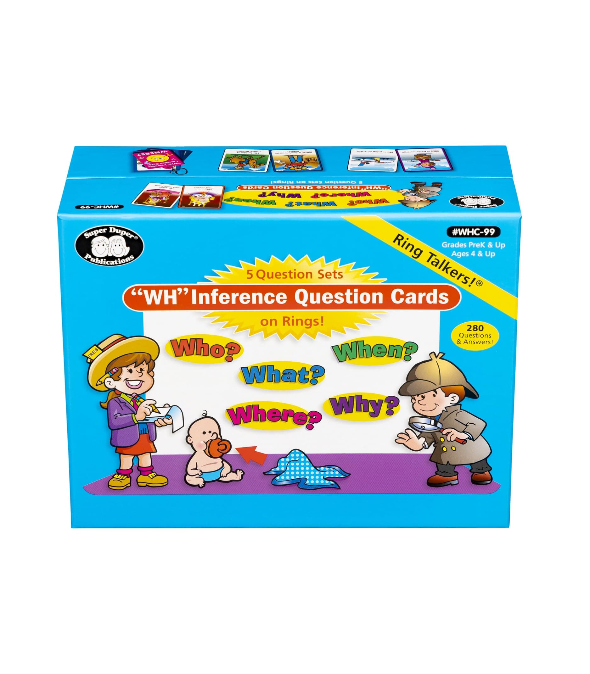 Ring Talkers® "WH" Inference Question Cards Bundle Who? What? When? Where? Why? | Educational Learning Resource for Children