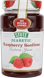 Stute No Sugar Added Diabetic Raspberry Seedless Extra Jam, 15.17 oz ℮ 430 g