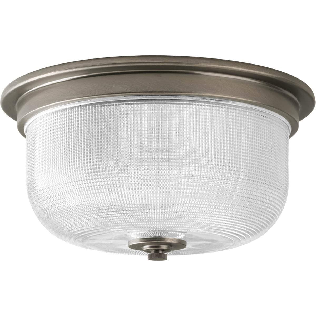 Progress LightingP3740-81 Med Flush Mount, 2-75-watt, Antique Nickel