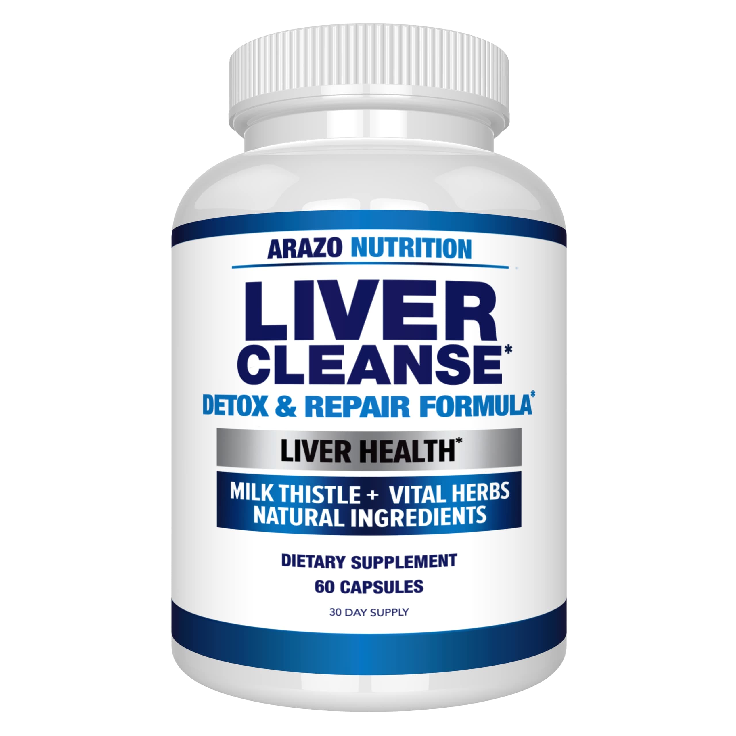 Liver Cleanse Detox & Repair Formula – Milk Thistle Herbal Support Supplement: Silymarin, Beet, Artichoke, Dandelion, Chicory Root