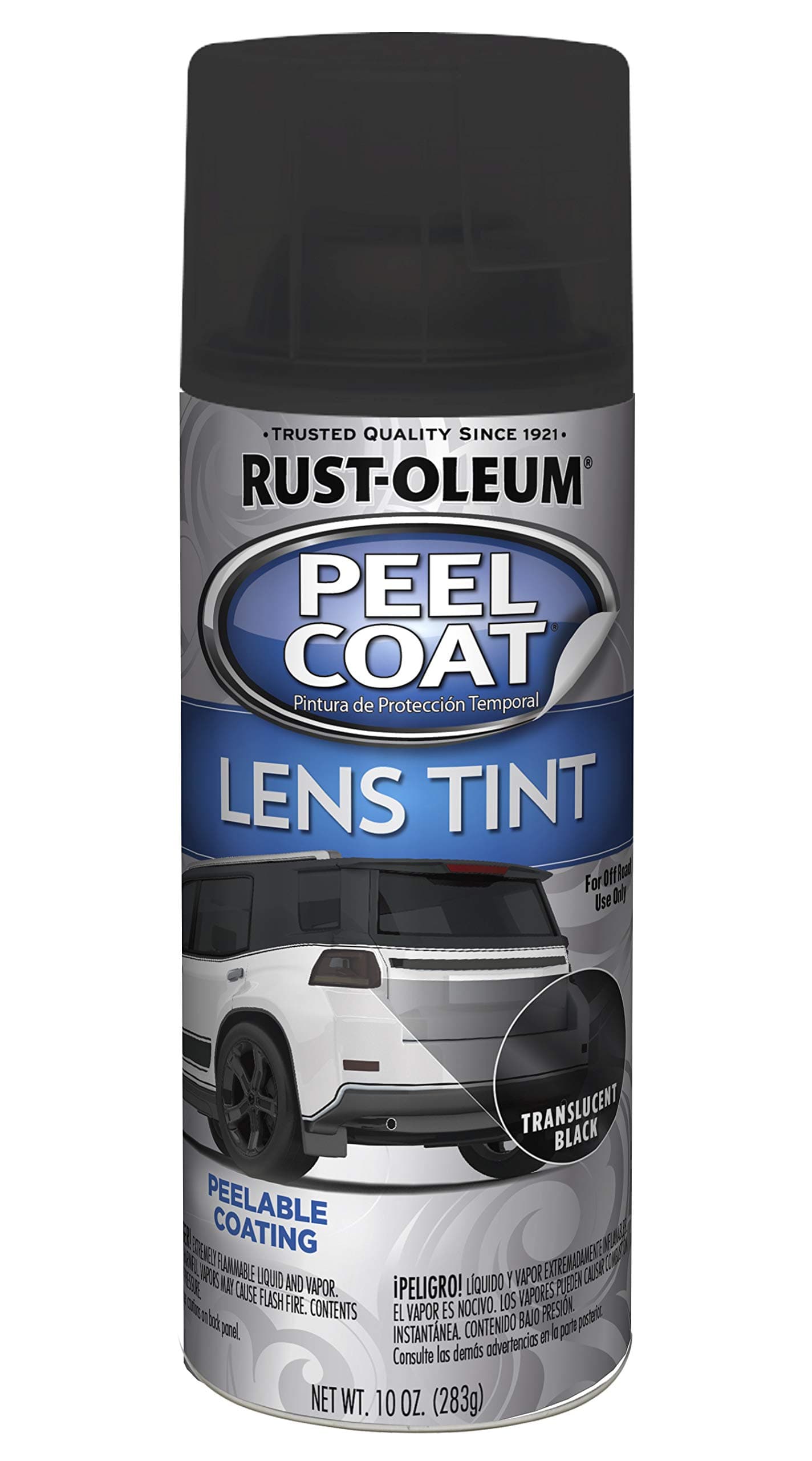 297622 Peel Coat Spray Paint, 10 oz, Translucent Black (Pack of 1)