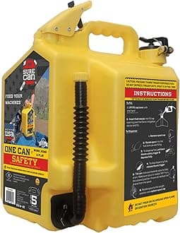 SureCan 5 Gallon Type II Storage Container – Self-Venting Spout & Thumb Trigger – Yellow