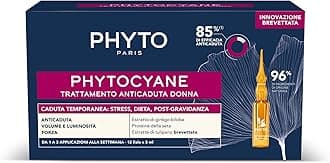 Phytocyane Anti-Hair Loss Treatment in Ampoules, Optimal for Temporary Female Hair Loss, 12 Vials of 5 ml