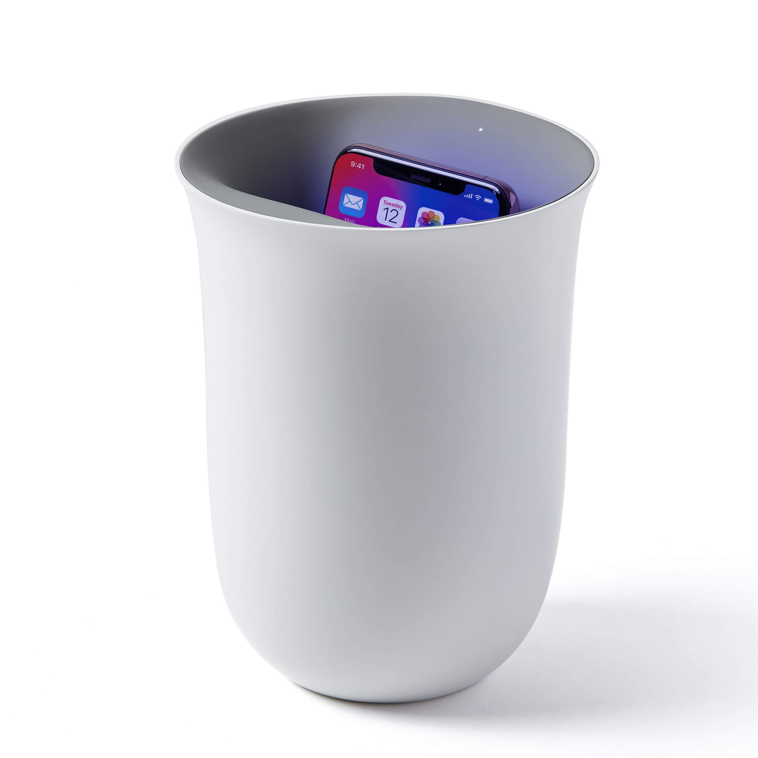 OBLIO Wireless Charging Station + UV Sanitiser - White, LH59W