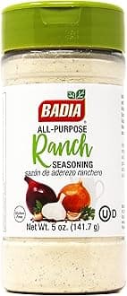 Badia Ranch Seasoning Powder, 5 oz – All-Purpose Ranch Flavor for Dressings, Dips, Meats, Vegetables & Snacks