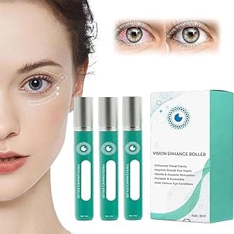 Medilisk - Vision Enhance Roller Medilisk, Medilisk Ophthalmic Vision Enhance Roller, Vision Enhance Roller Eye Massage Roller, Enhances Visual Clarity, Relieve Eye Strain, Relief Dry Dryness (3pcs)