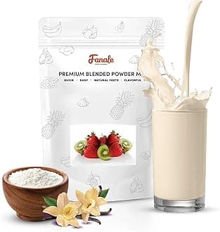 Fanale Premium Vanilla Bubble Tea Flavoring Powder | Perfect for Baking, Smoothies, Desserts and Drinks | Instant Flavoring Powder for Boba Milk Tea - 2.2 Pounds (Pack of 20).