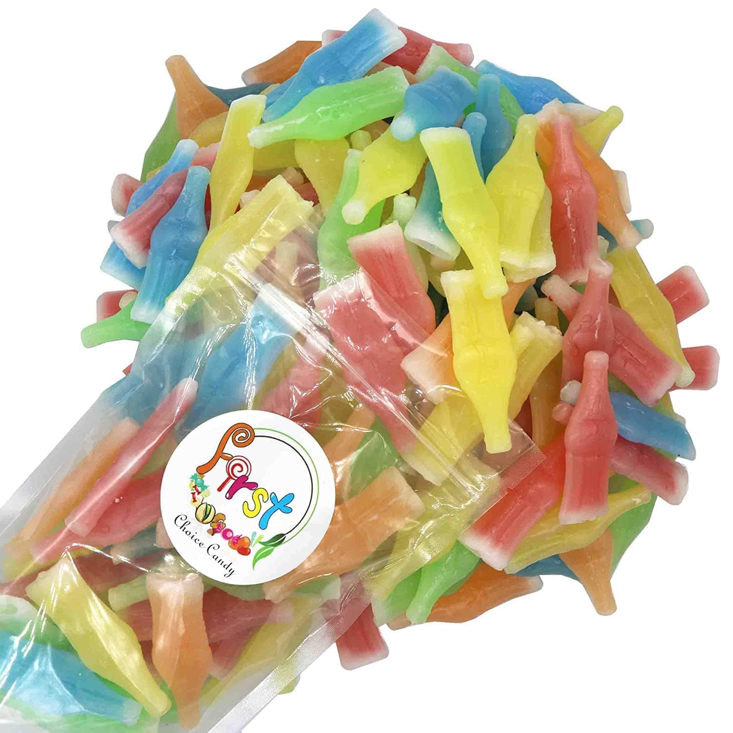 FirstChoiceCandy Wax Bottles Nostalgic Fun Candy Drink (2,5 Pound (Pack of 1))