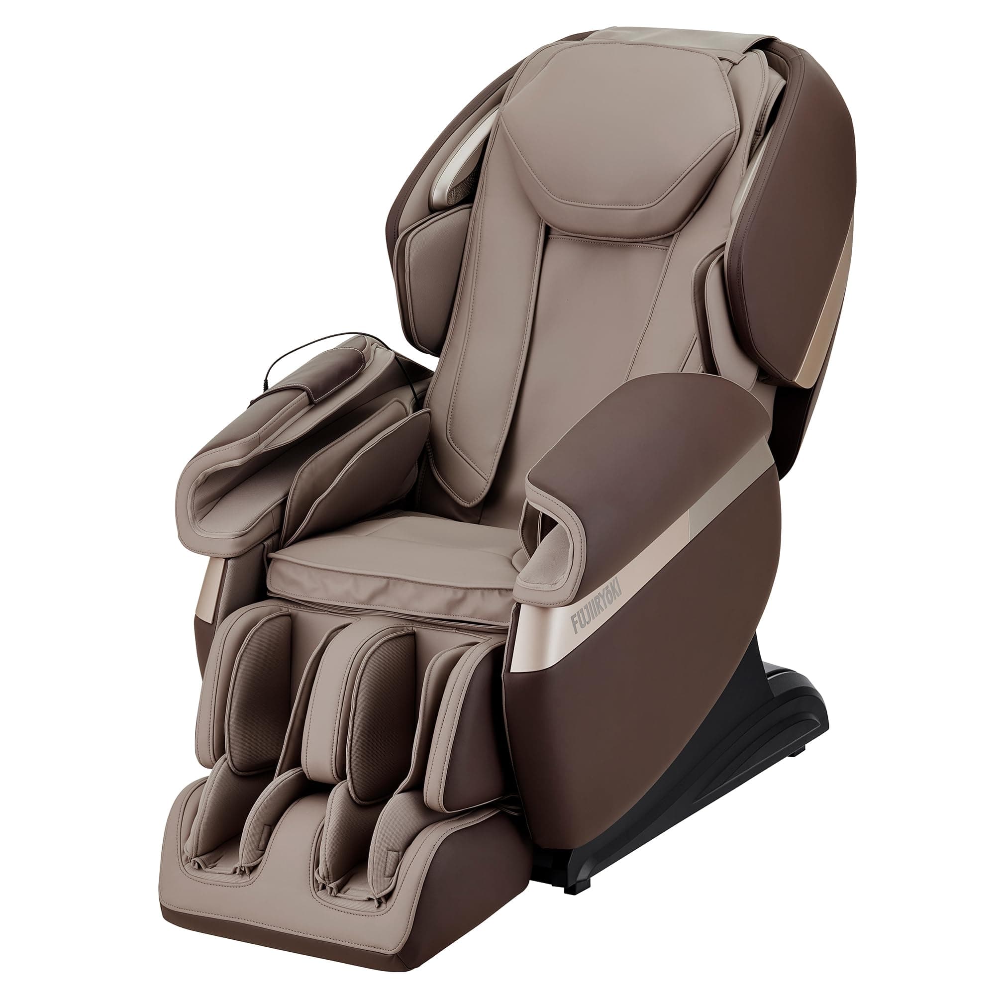 FUJIIRYOKI Calm Plus Flex Frame Track Massage Chair with Zero Gravity Technology, Electric Recliner, and Touchscreen Remote - Relax Your Mind and Body with Soothing Back Massages (Coffee)