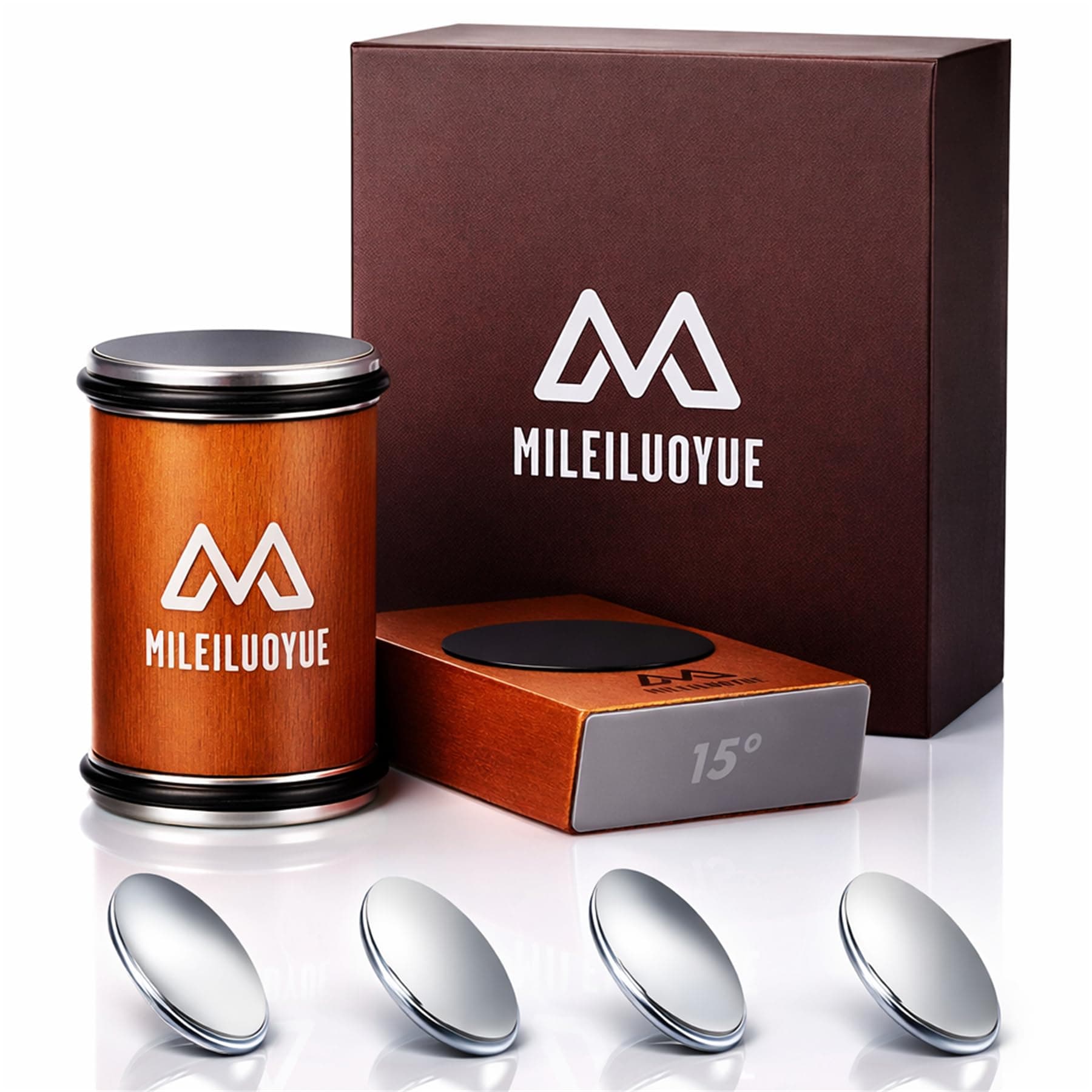 MILEILUOYUE Knife Sharpener Tool Rolling Knife Sharpener Kit, Diamond, Ceramic Disc Sharpeners Are Used, 15°&20° Magnetic Inclination Angles Making Sharpening Easier, The Ideal gifts for Father's Day