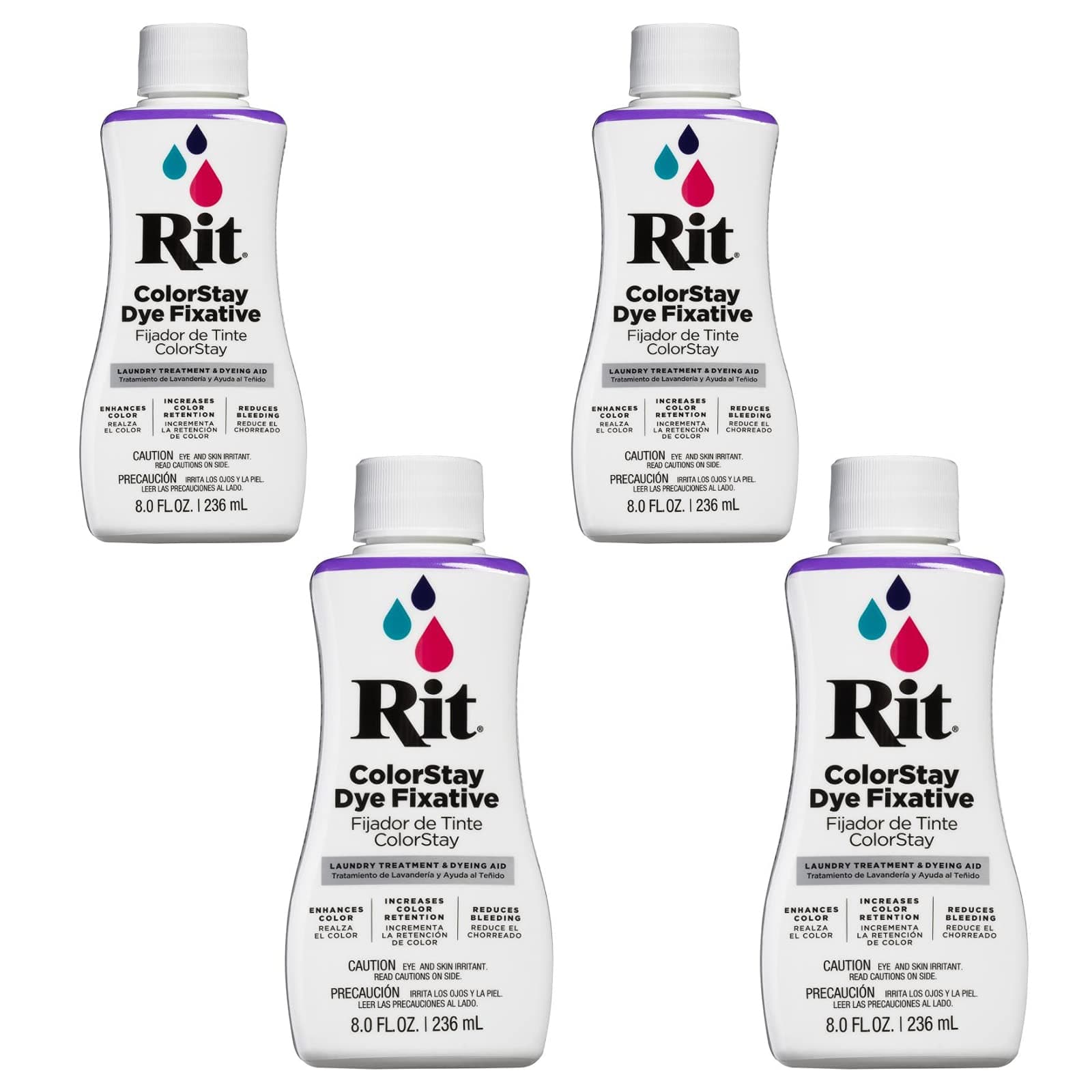 Dyes Fixative Liquid 8 oz. Bottle [Pack of 4 ]