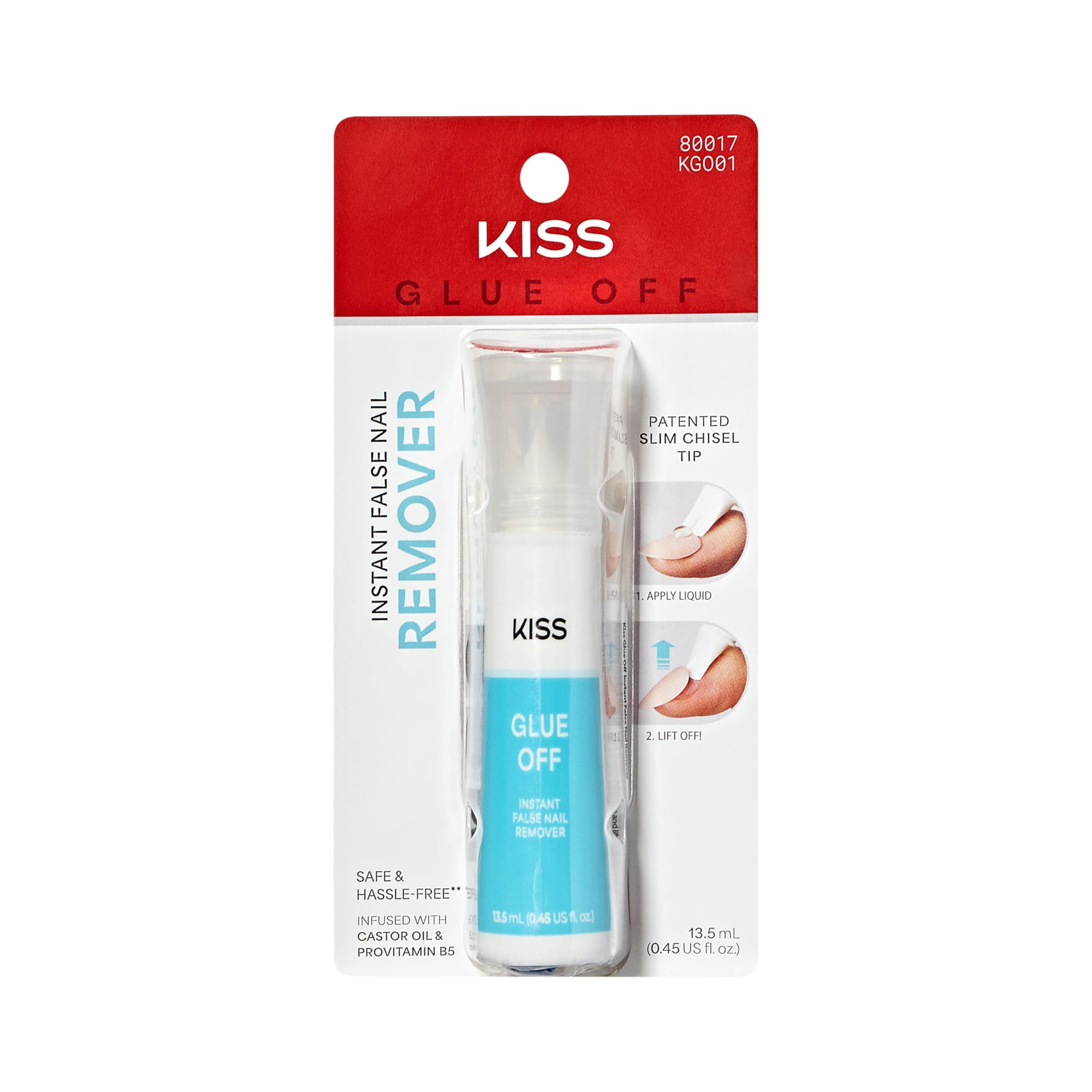 Glue Off False Nail Remover, Kgo01C, 13.5 Ml