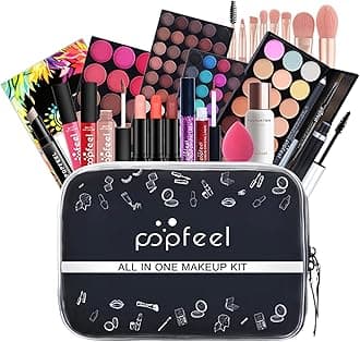 FantasyDay All-in-one Holiday Make up Gift Set | Makeup Kit for Women Full Kit Essential Starter Bundle Include Eyeshadow Palette Lipstick Blush Foundation Concealer Face Powder Mascara Lipgloss Brush