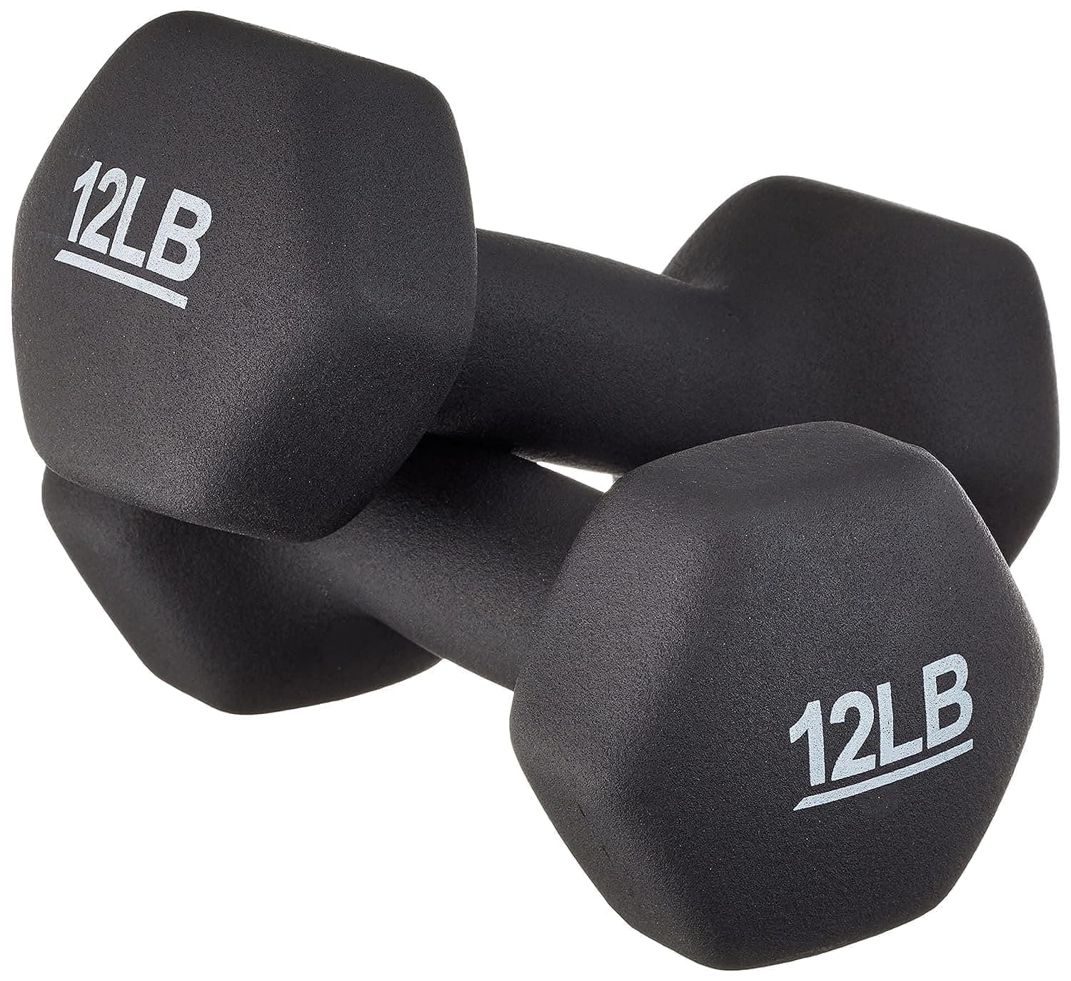 Amazon Basics Neoprene Dumbbell Hand Weights for Exercise and Muscle Toning