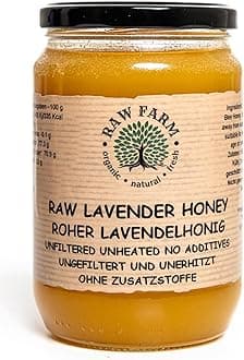Raw Farm - Pure Raw Lavender Honey 900 g - Unfiltered, Unheated, Unprocessed, Cold-Extracted – Rich in Enzymes & Pollen, Straight from RAW FARM Bee hives