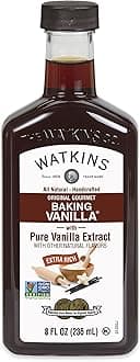 Watkins All Natural Original Gourmet Baking Vanilla with Pure Extract, 8 fl. oz. Bottle, 1-Pack