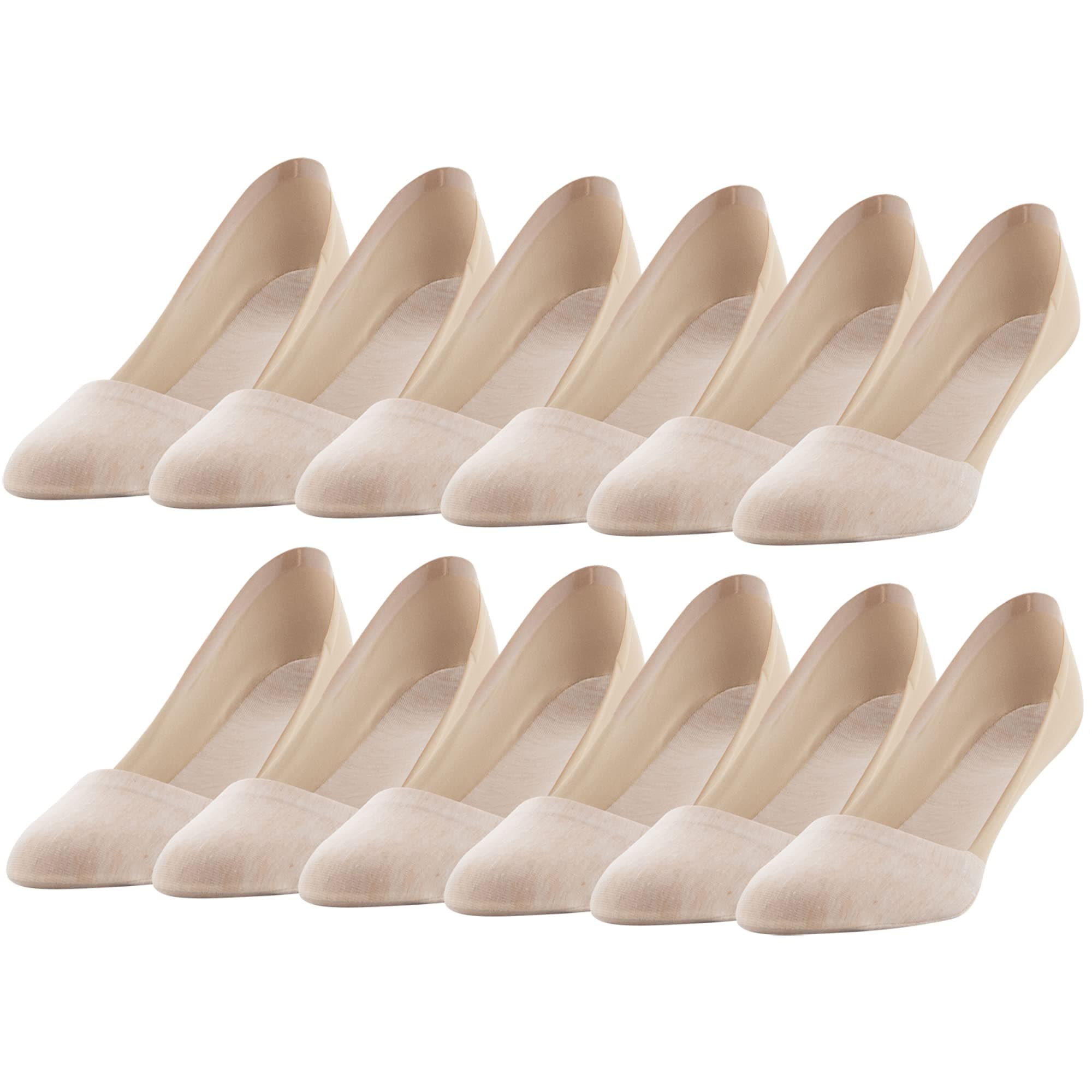 PEDS Women's Smooth Edge No Show Socks (Multipairs)