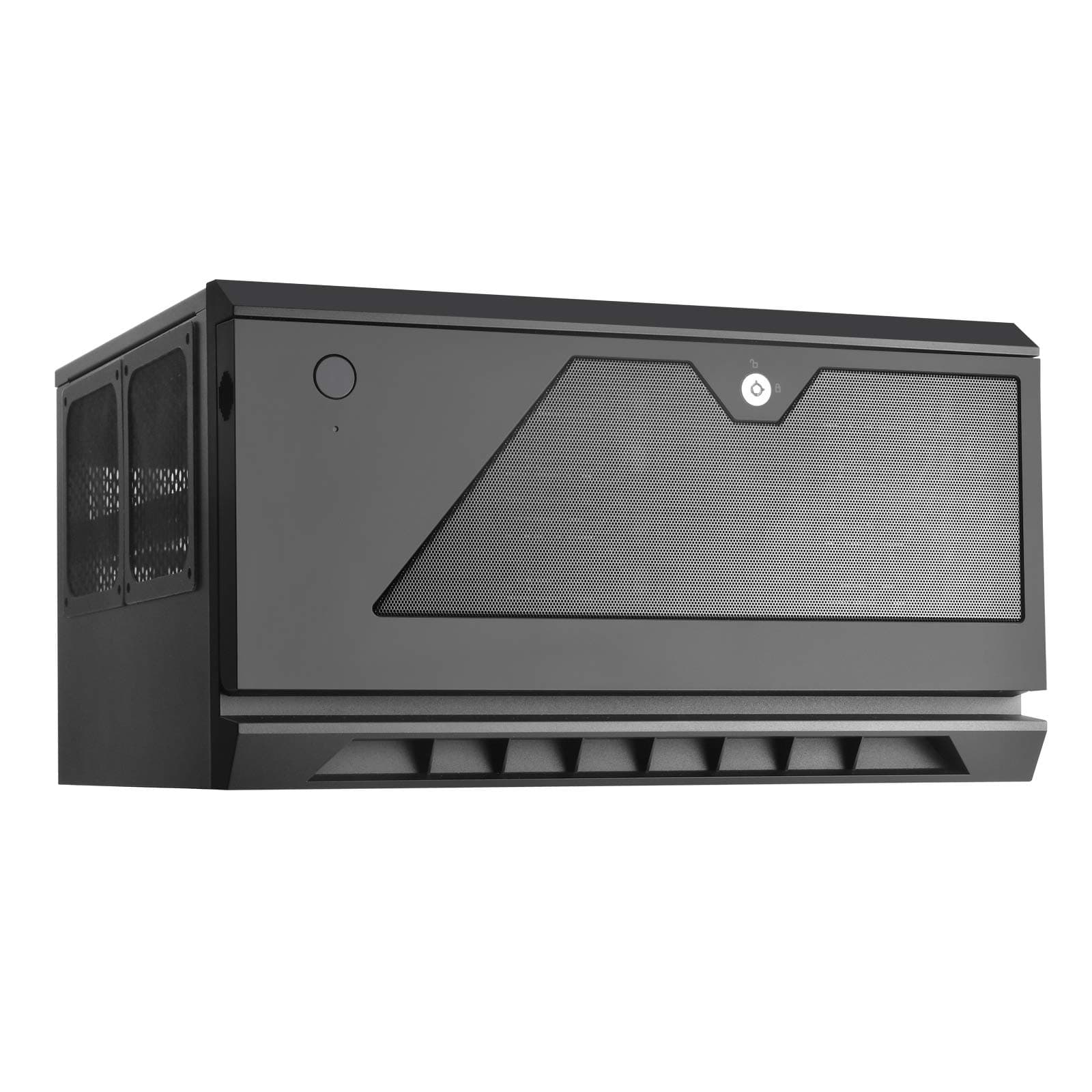 Technology CS381B Micro-ATX/Mini-DTX/Mini-Itx 8 Bay Hot Swap 2.5"/3.5" SAS-12G/SAS-6G NAS Storage Case with 2X 120mm Dual Ball Bearing Fan, Black