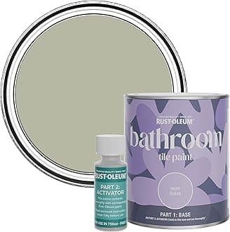 Rust-Oleum Brown Water-Resistant Bathroom Tile Paint in Matt Finish - Tanglewood 750ml