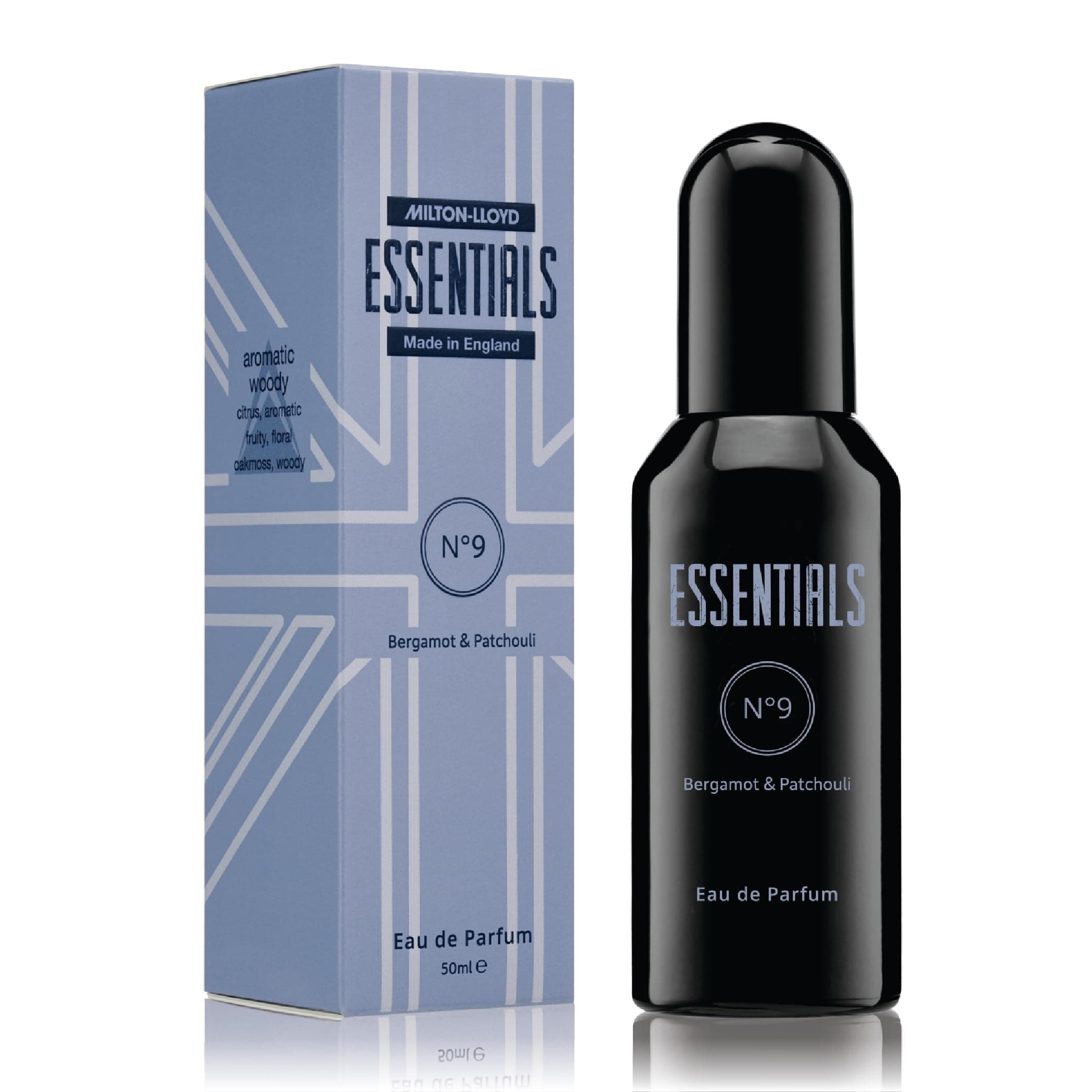 ESSENTIALS No 9 Perfume for Men. 50ml Eau de Parfum, Luxury Fragrance - Mens Aftershave, Long Lasting Fragrance for Men