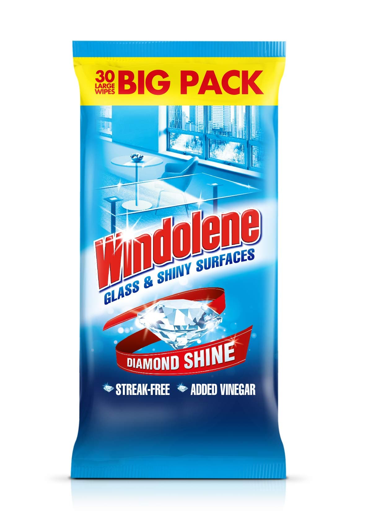 WindoleneGlass Cleaner Wipes, 30 Wipes