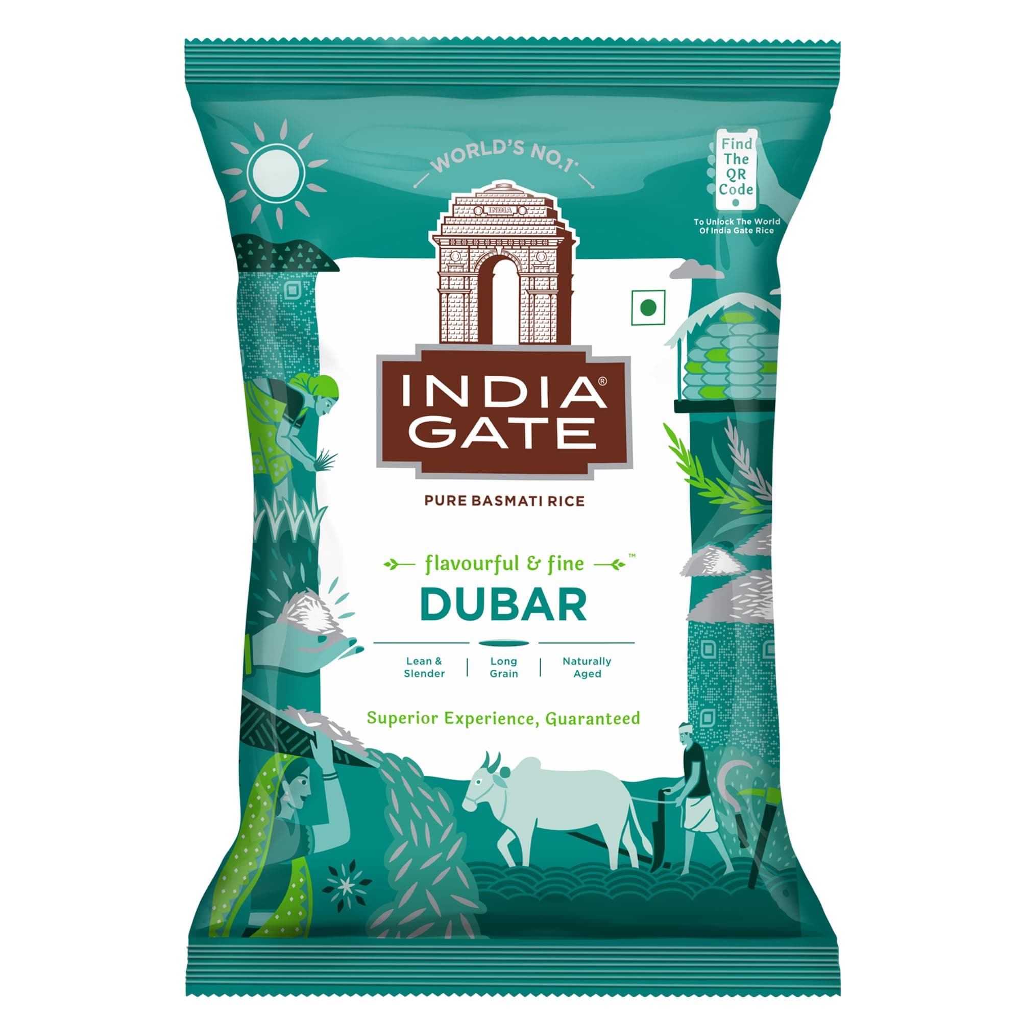 India Gate Basmati Rice Dubar, 1kg