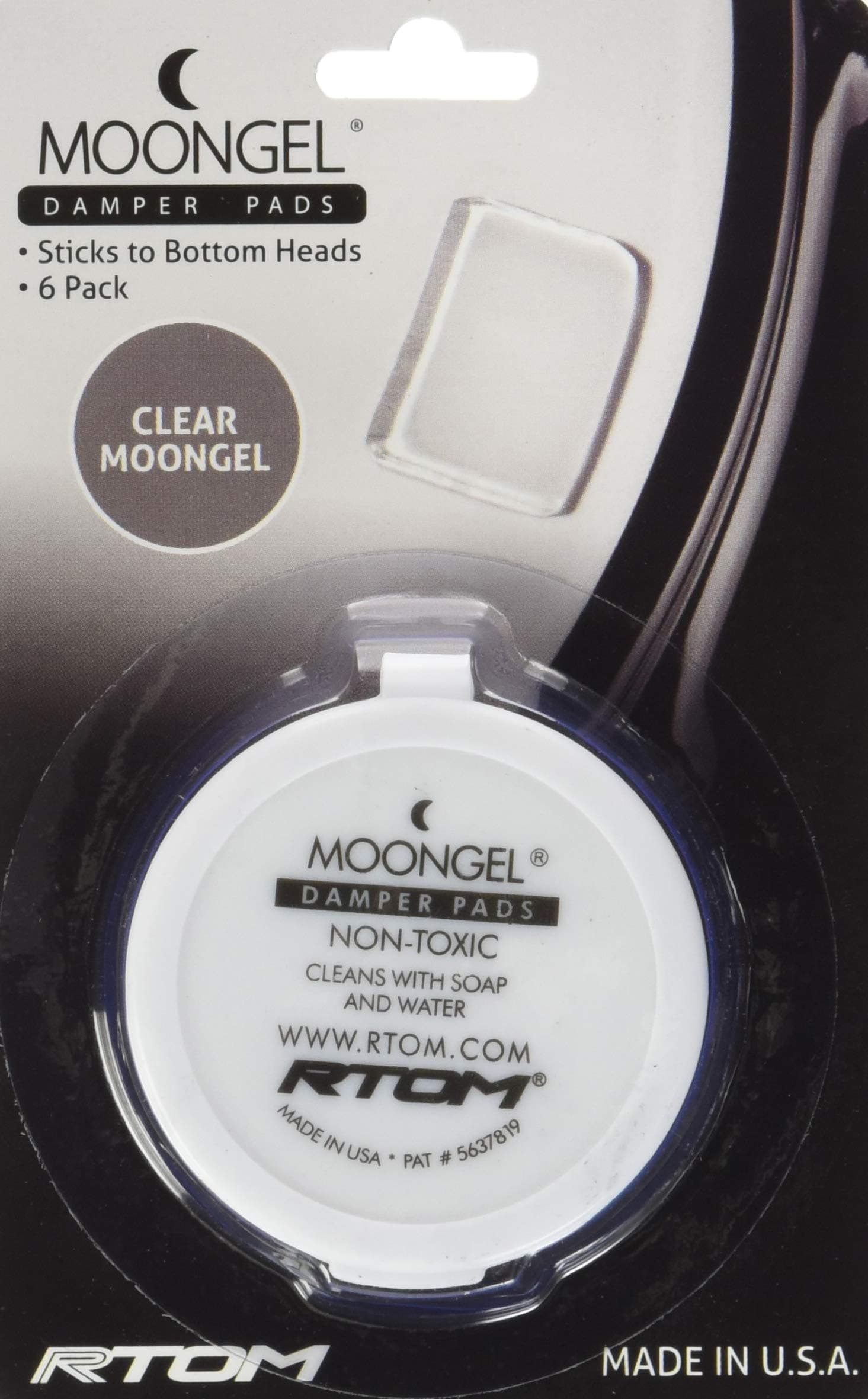 RTOM Clear Moongel Damper Pads - 4 Pack - 24 Pads