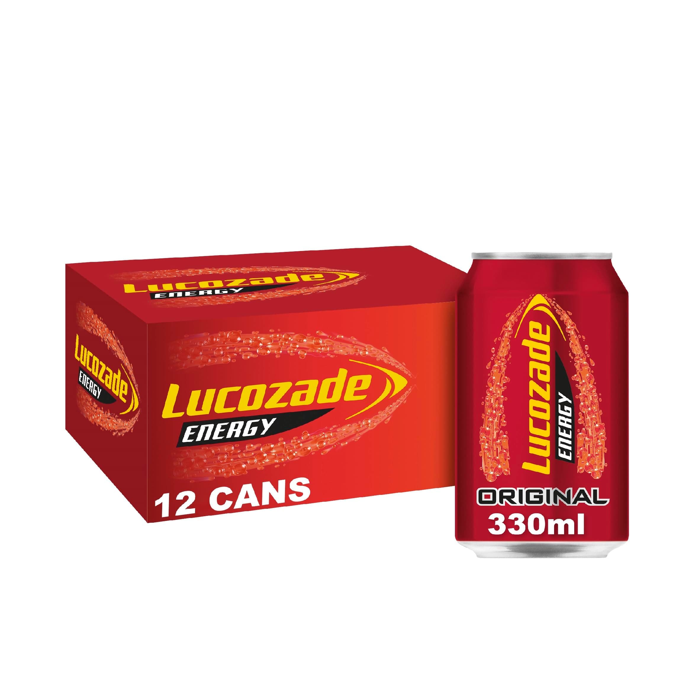 Lucozade Energy Drink Original 12x330ml multipack