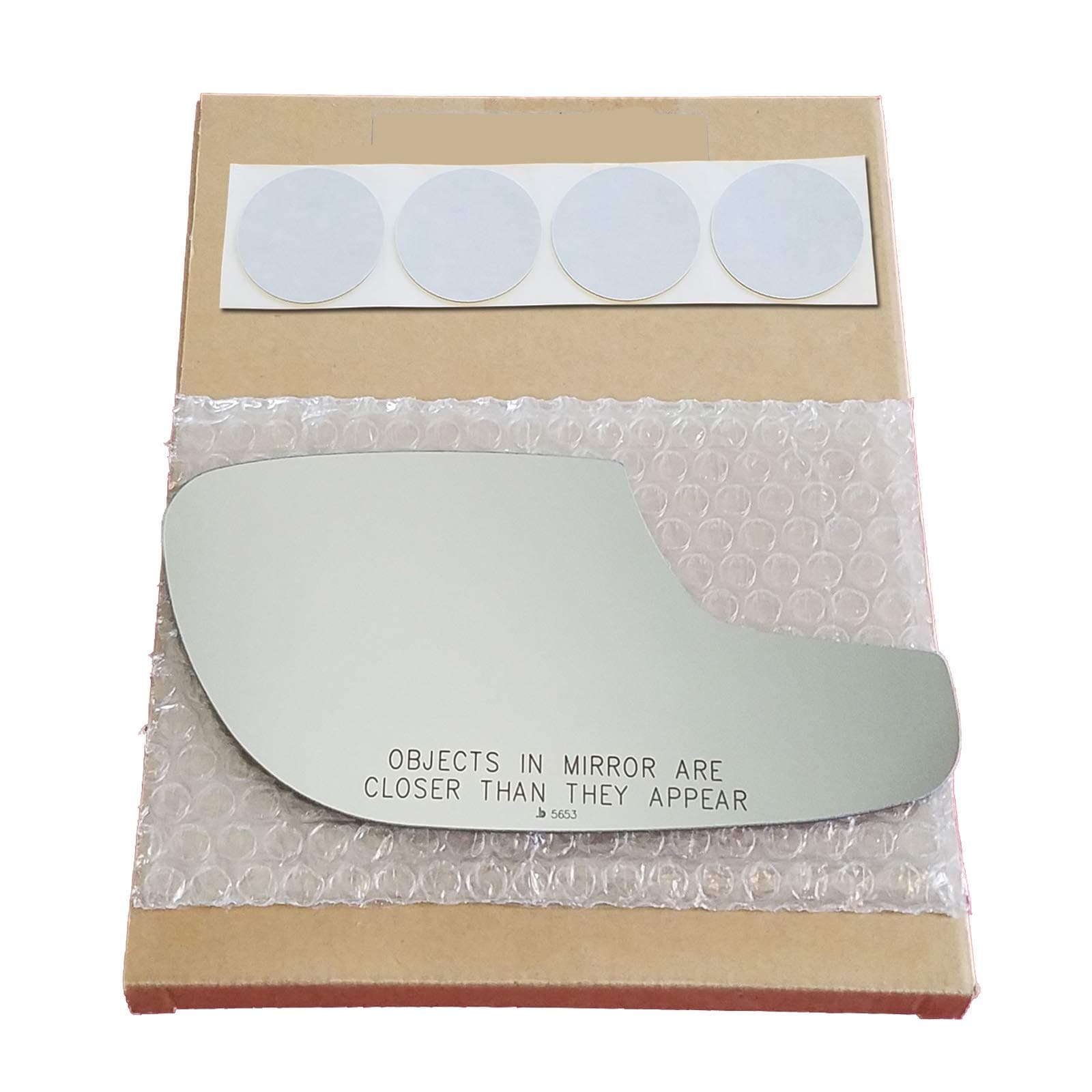 Mirror Glass Replacement + Adhesive Pads for 2012-2019 Ford Taurus Passenger Side - Lower Convex Mirror (2012 2013 2014 2015 2016 2017 2018 2019 12 13 14 15 16 17 18 19)