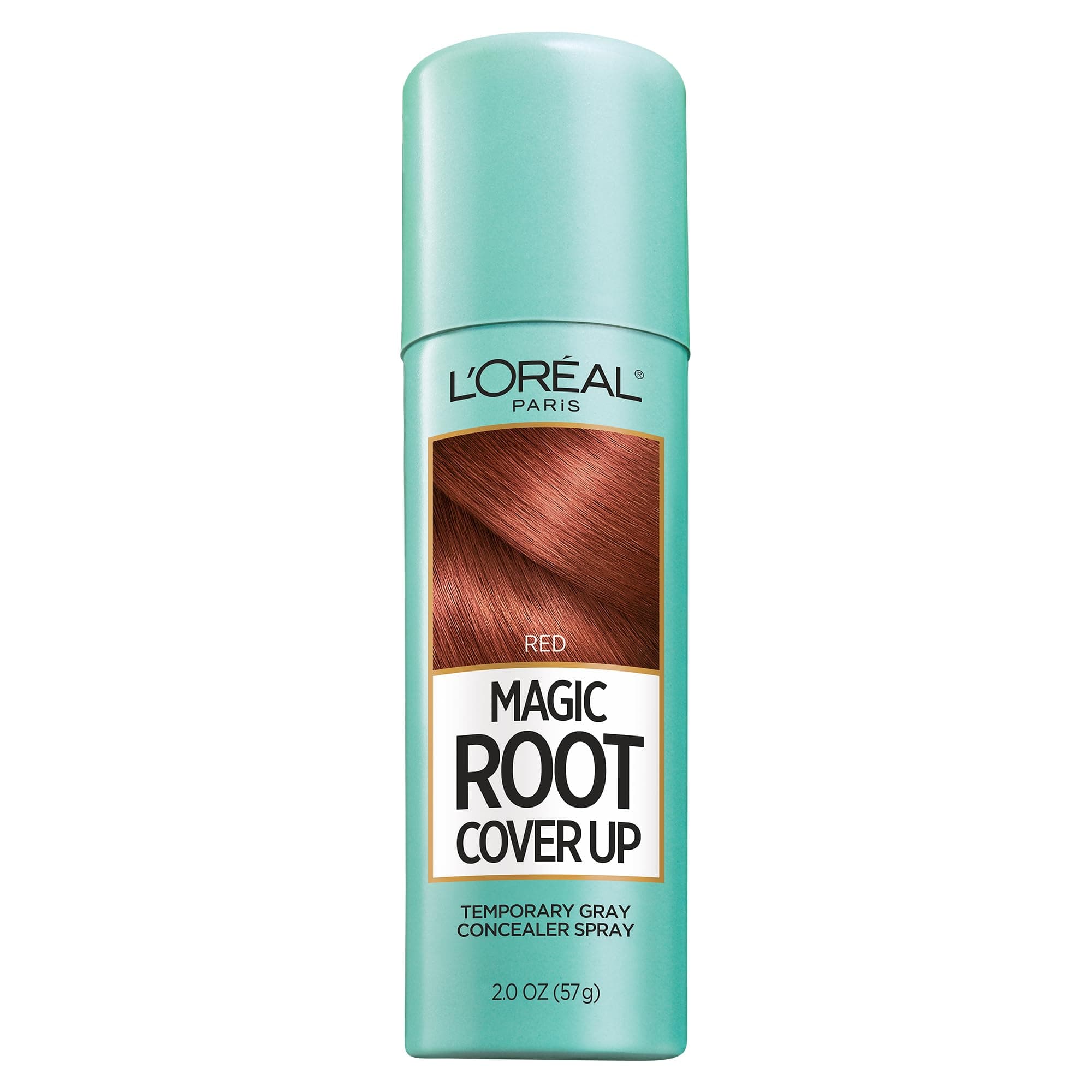 Magic Root Cover Up Gray Concealer Spray Red 2 oz.(Packaging May Vary)