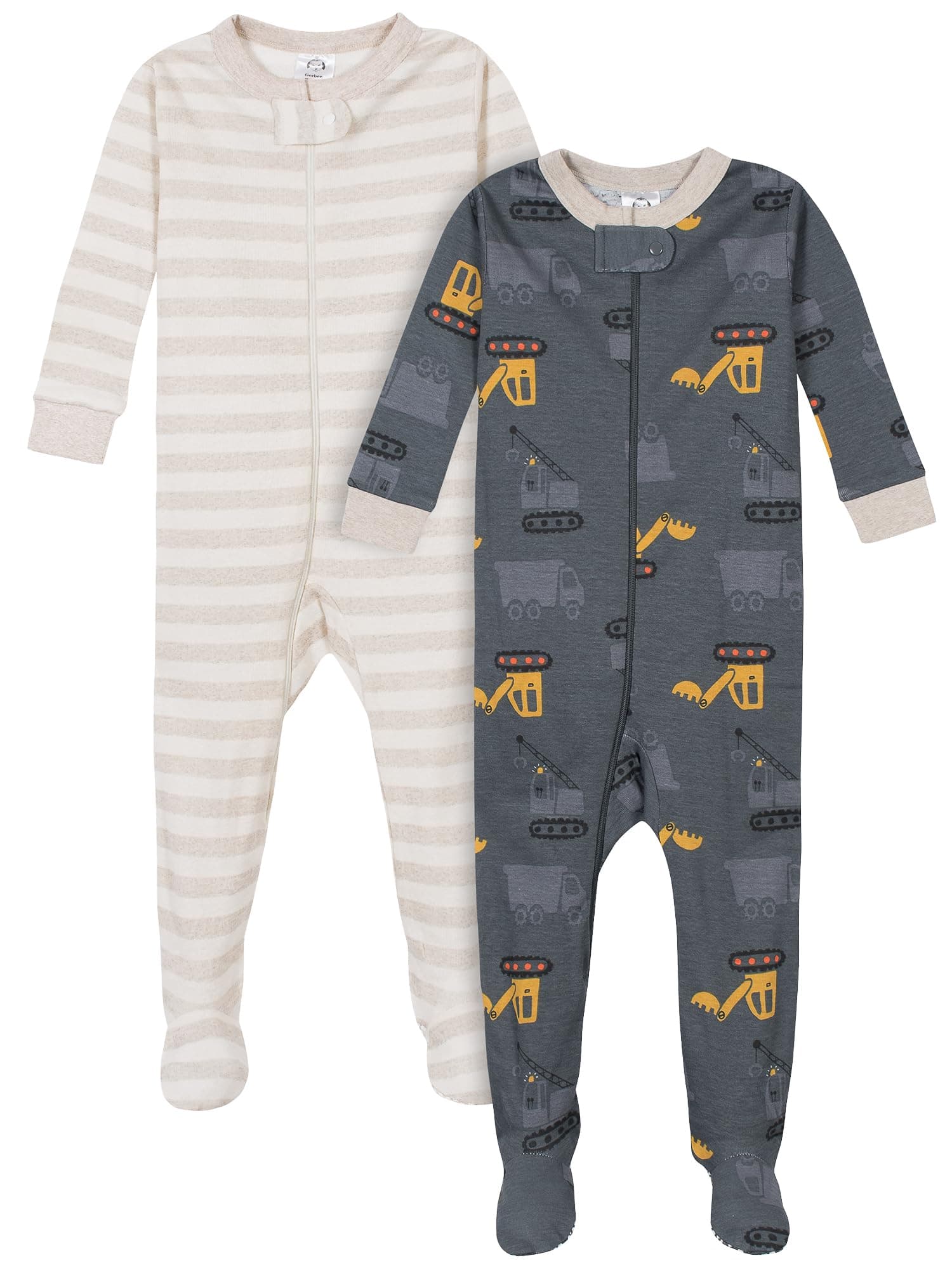 Gerber Baby-Boys 2-Pack Footed Pajamas