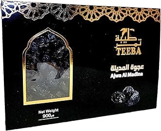 Ajwa Dates from Al Madinah 900g – Premium Saudi Ajwa Dates, Fresh Natural Sweet Dates, Healthy High Fibre Snack