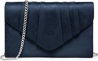 Dasein Women's Evening Bag Pleated Envelope Clutch Handbag Wedding Party Bridal Purse