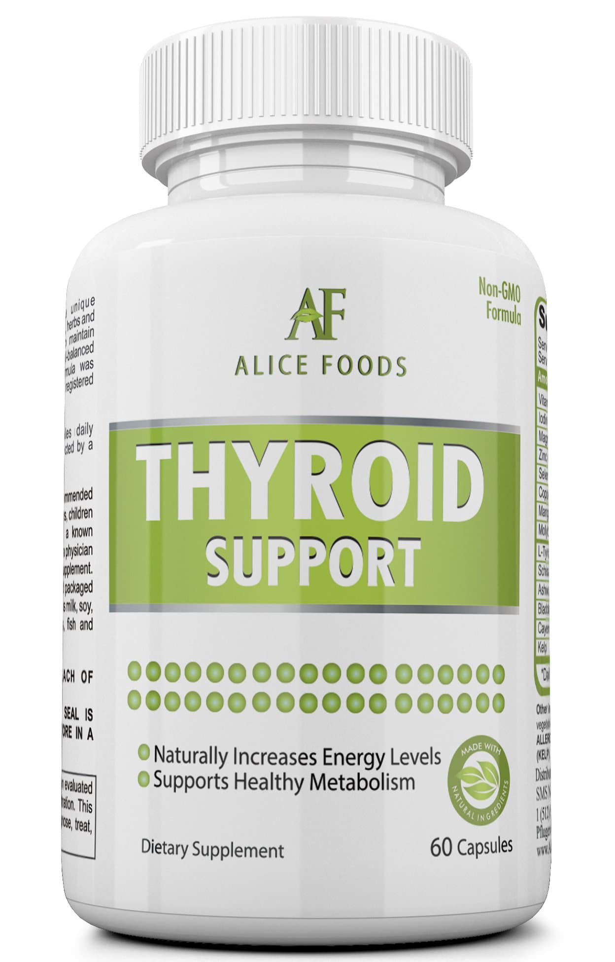 Thyroid Support Supplement with Iodine - Premium Natural Ingredients