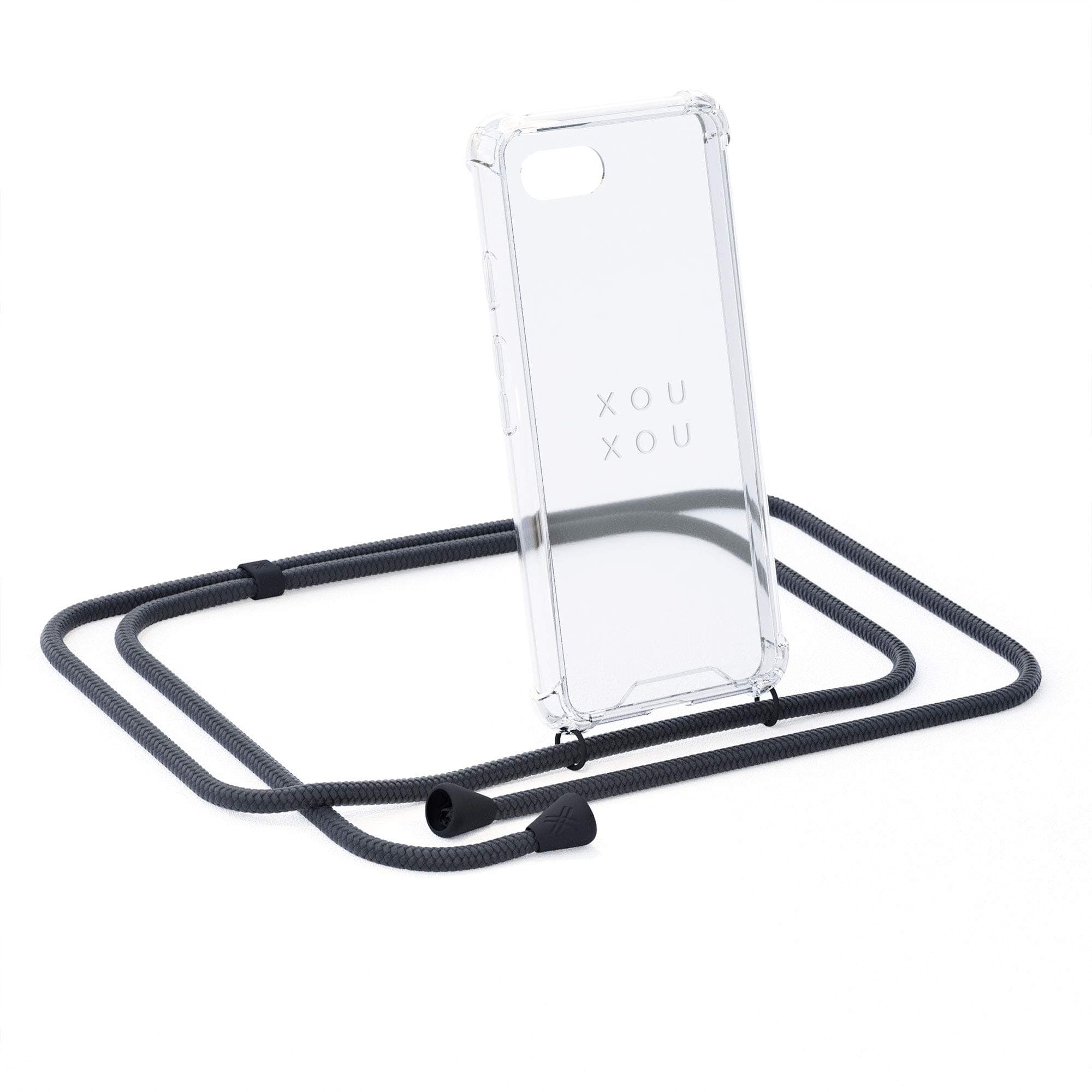 xouxou ® Smartphone Necklace For iPhone 7 Plus / 8 Plus (Case With Cord Strap) In All-Black