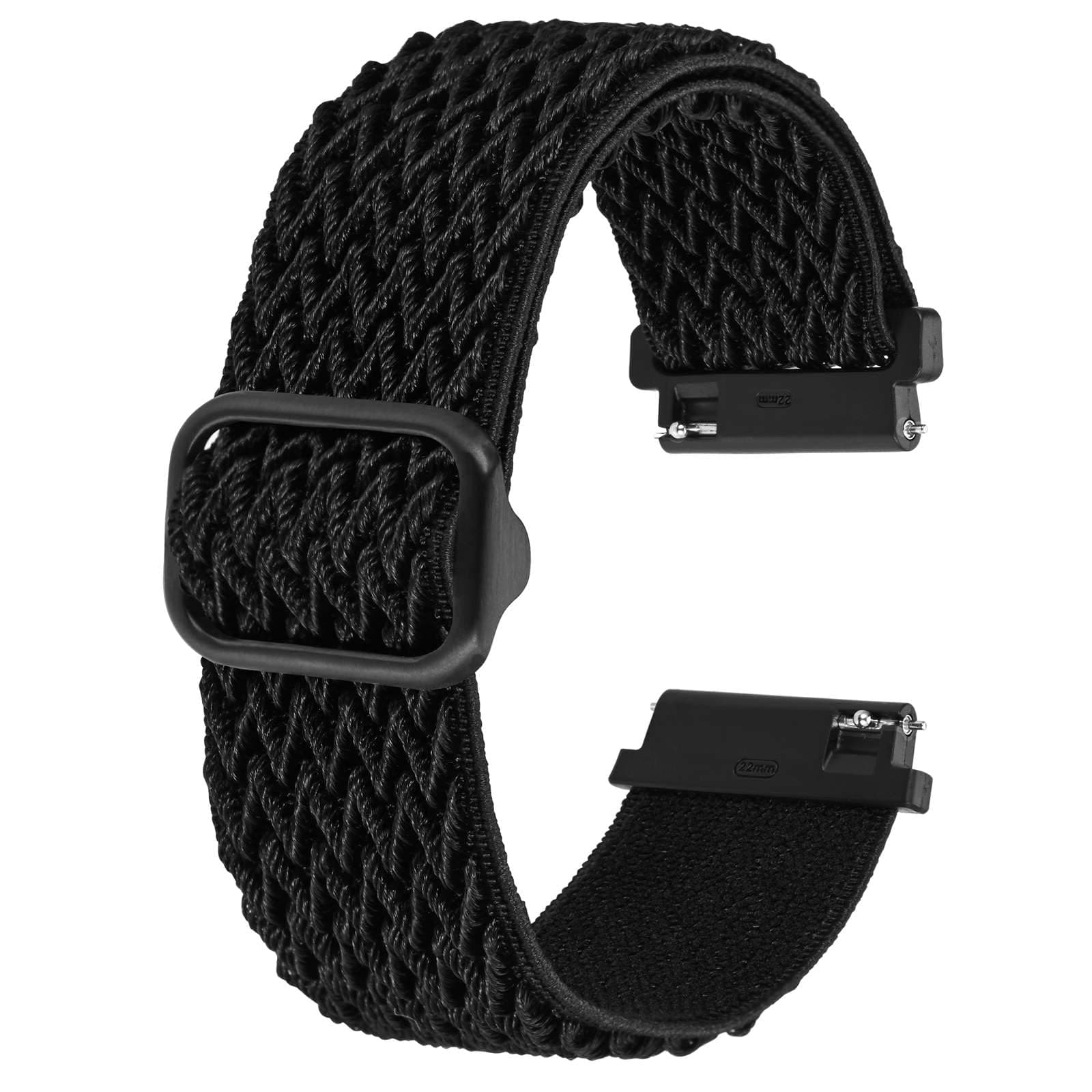 Stretchy Nylon Watch Band, Adjustable Buckle Loop Bands, Quick Release, Elastic Braided Nylon Strap 16mm 18mm 19mm 20mm 22mm