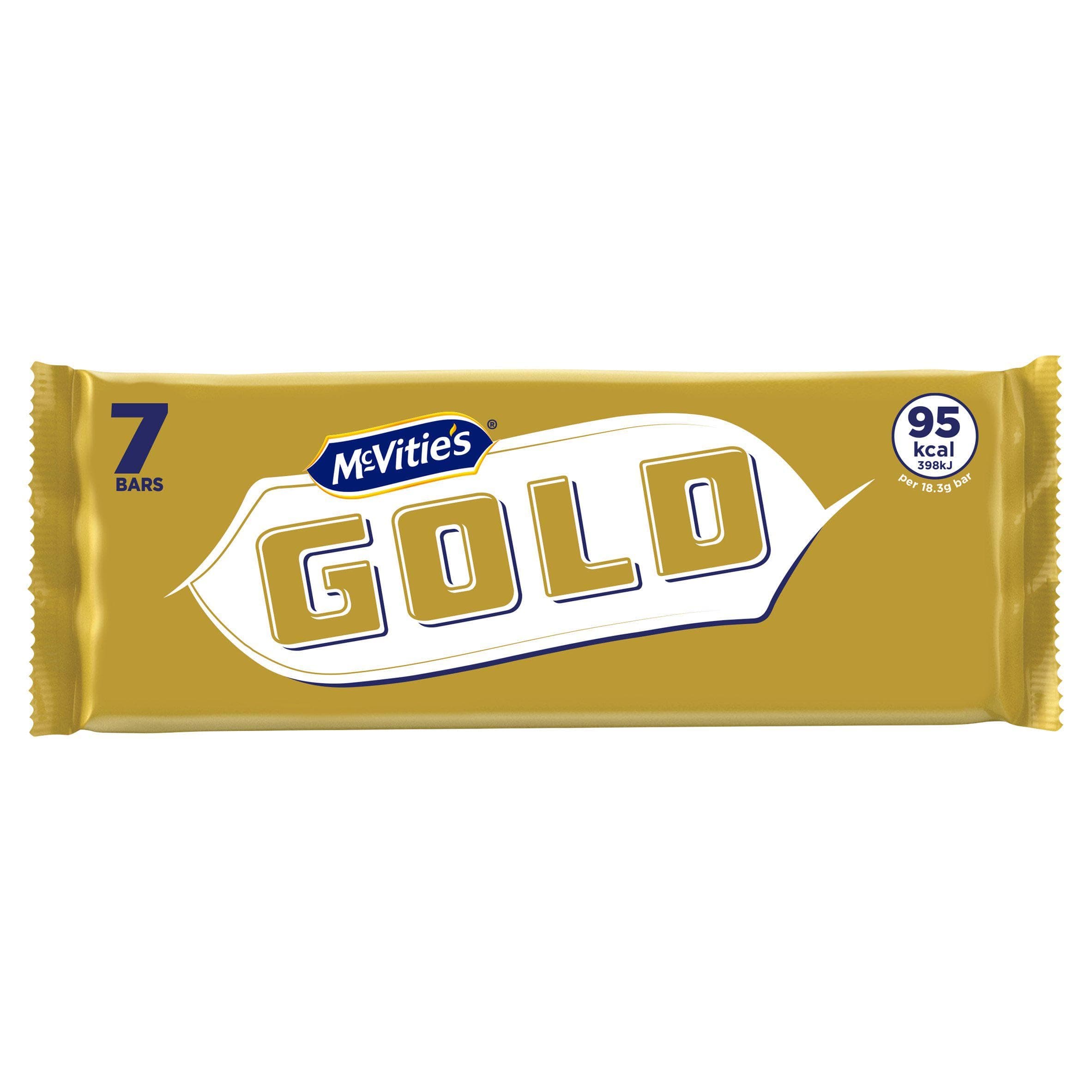 Gold Caramel Flavour Bar Biscuit Bars, 7 Bars (Pack of 1)